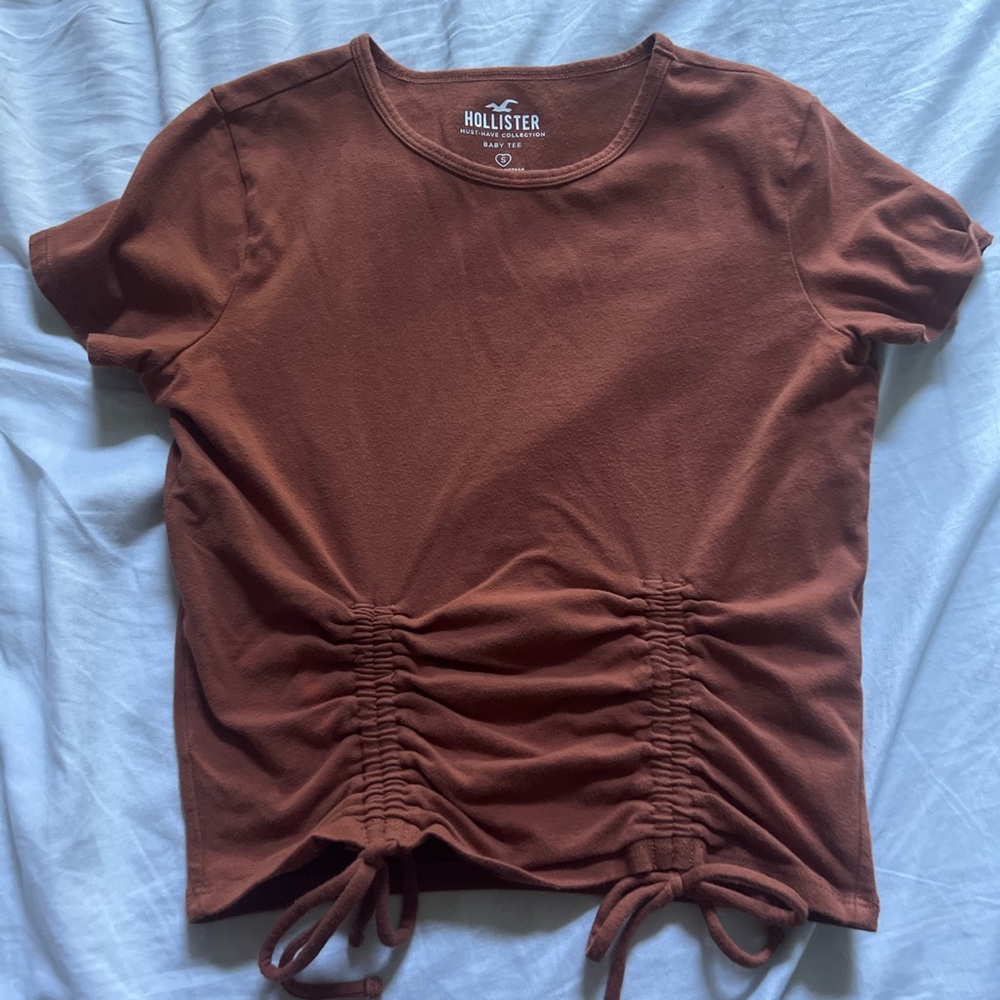 Rustic brown hollister baby tee
